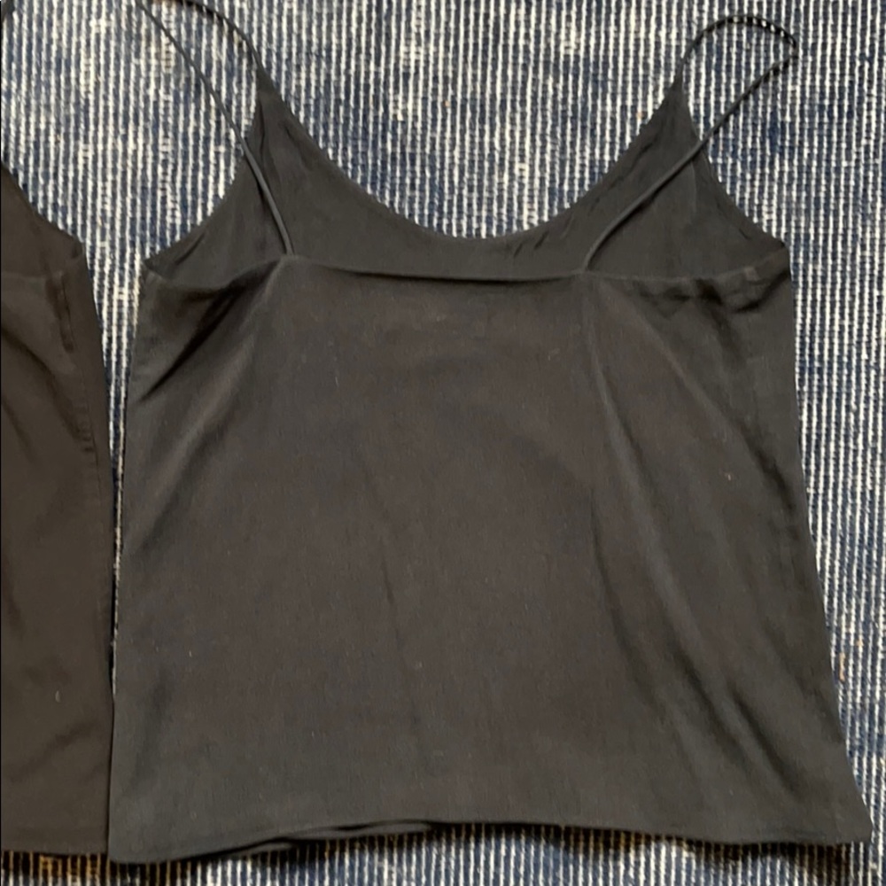 Everlane Silk Size 00 V-Neck Black Lined Blouse - Picture 11 of 12